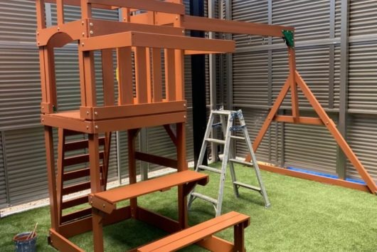 遊具塗装工事 F様邸 岡山市の画像