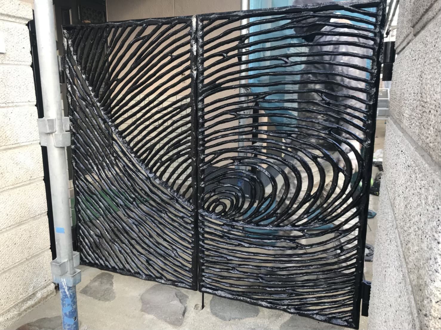 岡山市中区 門扉塗装の画像