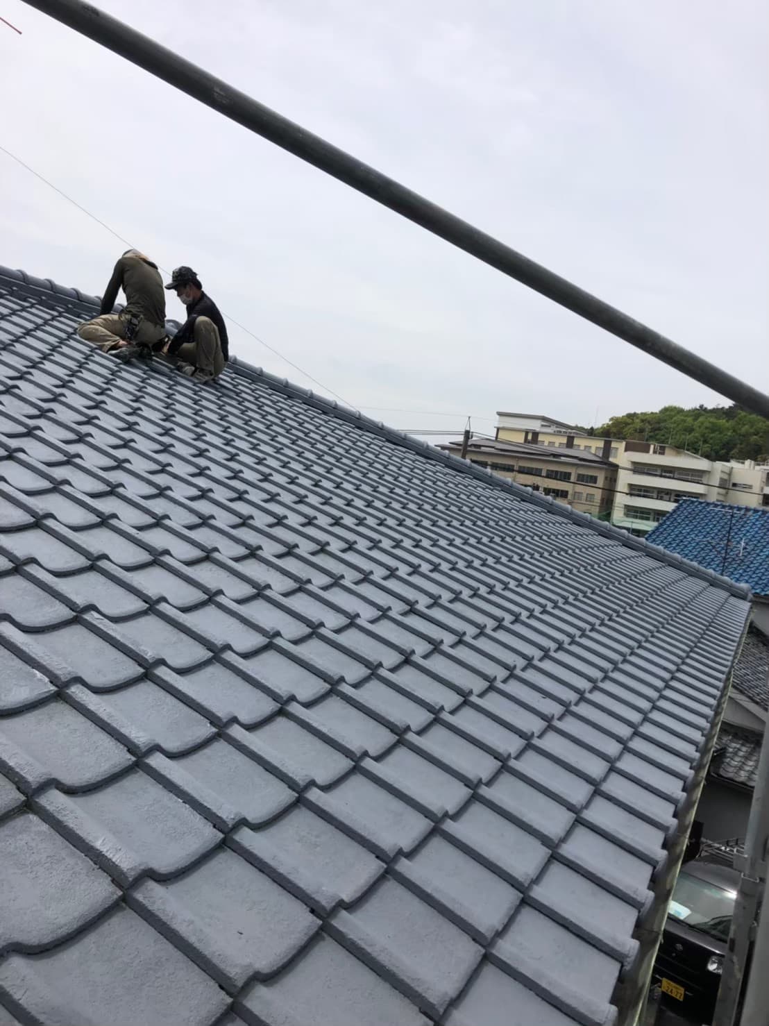 岡山市南区 某コーポ 屋根塗装の画像